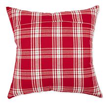 Design Imports Asst Holiday Sprig/Plaid Pillow Covers - Set of 4