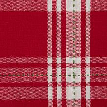 Design Imports Asst Holiday Sprig/Plaid Pillow Covers - Set of 4
