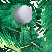 Design Imports Banana Leaf Outdoor Tablecloth with Zipper 60" x 84"