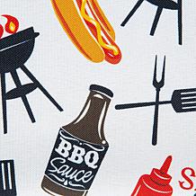 Design Imports BBQ Fun Print Outdoor Tablecloth - 60" x 120"