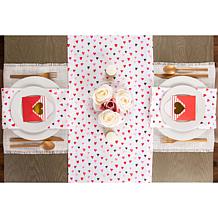 Design Imports Confetti Hearts Print Napkin Set of 6