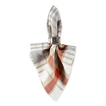 Design Imports Cozy Picnic Plaid Napkin Set of 6
