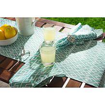 Design Imports Diamond Print Outdoor Napkin Set of 6