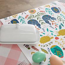 Design Imports Easter Garden Embellished Table Runner - 14" x 108"