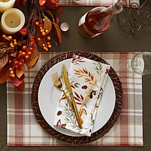 Design Imports Falling Leaves Print Napkin Set of 6