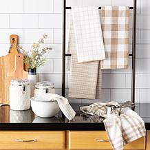 Design Imports Farmhouse Woven Kitchen Towel 5-pack