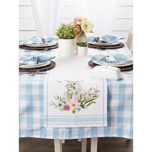 Design Imports Garden Bunny Printed Table Runner - 14" x 108"