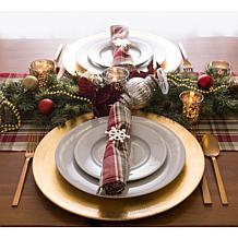 Design Imports Give Thanks Plaid Cloth Napkins Set of 6