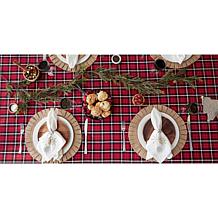 Design Imports Glad Tidings Plaid Tablecloth 60" x 84"
