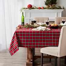 Design Imports Glad Tidings Plaid Tablecloth 60" x 84"