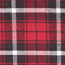 Design Imports Glad Tidings Plaid Tablecloth 70" Round