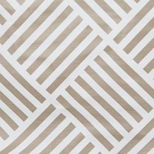 Design Imports Grid Vinyl Tablecloth - 70" Round