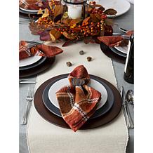Design Imports Harvest Botanical Jacquard Napkins Set of 6