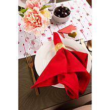 Design Imports Hearts and Arrow Print Table Runner - 14" x 72" 