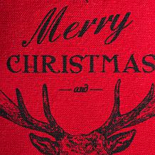 Design Imports Holiday Stag Christmas Print Kitchen Towel Set of 3