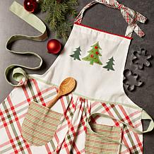Design Imports Jolly Tree Printed Apron