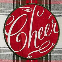 Design Imports Joyful Wishes Embellished Kitchen Towel Set of 3