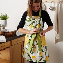 Design Imports Lemon Bliss Printed Apron