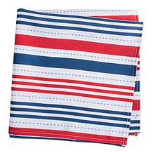 Design Imports Patriotic Stripe Outdoor Napkin Set of 6