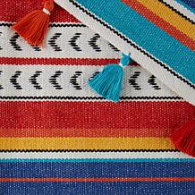 Design Imports Picante Stripe Table Runner 14" x 72"
