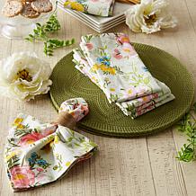 Design Imports Set of 6 Spring Bouquet Napkins