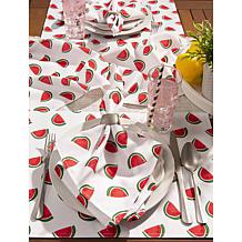 Design Imports Set of 6 Watermelon Print Outdoor Placemats