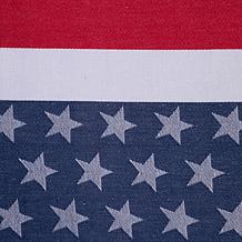 Design Imports Stars and Stripe 14" x 72" Jacquard Table Runner