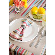 Design Imports Summer Stripe Outdoor Tablecloth - 60" x 120"