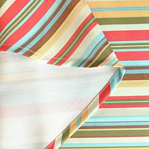 Design Imports Summer Stripe Outdoor Tablecloth w/Zipper - 60" x 120"