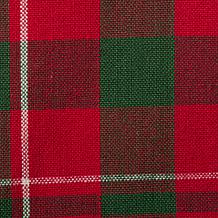 Design Imports Tartan Holiday Plaid Tablecloth - 70" Round
