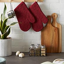 Design Imports Terry Oven Mitt Set of 2