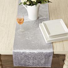 Design Imports Velvet Table Runner - 14" x 108"