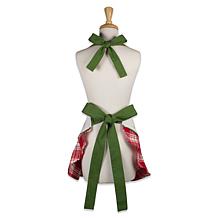 Design Imports White Christmas Tree Ruffle Apron