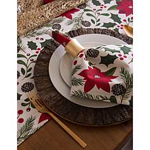 Design Imports Woodland Christmas Printed Table Runner 14-in x 72-in