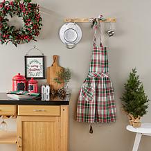 Design Imports Yuletide Plaid Apron