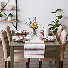 Design Imports Zig Dobby Stripe Table Runner - 14" x 72"