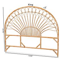 Devereaux Natural Rattan Headboard 50.75"H x 72.80"W