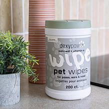 DexyPaws Oatmeal & Vitamin E Cleansing Wipes 200ct Canister
