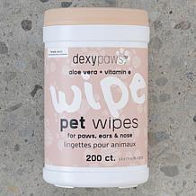 DexyPaws Pet Cleansing Wipes Canister 200ct