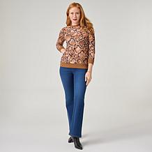 DG2 by Diane Gilma Pleated Puff Sleeve Top