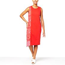 DG2 by Diane Gilman Asymmetric Combo Tank Dress