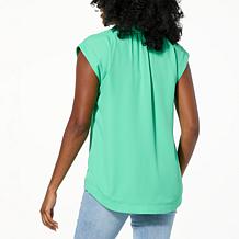 DG2 by Diane Gilman CDC Sleeveless Button Down Top