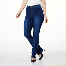 DG2 by Diane Gilman Effortless Stretch Denim Tri-Fit Baby Bootcut Jean