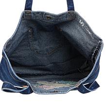 DG2 by Diane Gilman Embroidered Denim Tote Bag