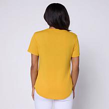 DG2 by Diane Gilman Everyday Jersey Soutashe Embellished Tee