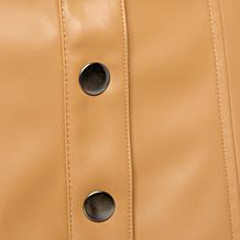 DG2 by Diane Gilman Faux Leather Paneled Midi Skirt