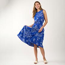 DG2 by Diane Gilman Floral Print Midi Skirt