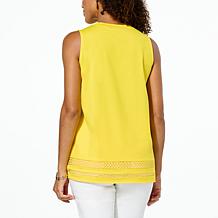 DG2 by Diane Gilman From the Vault Crochet Insert Knit Tank