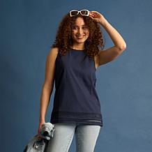 DG2 by Diane Gilman From the Vault Crochet Insert Knit Tank