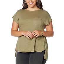 DG2 by Diane Gilman Hi-Low Hem Split Side Top